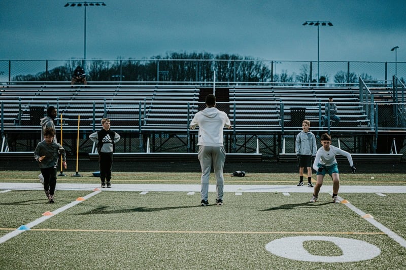 Football training action