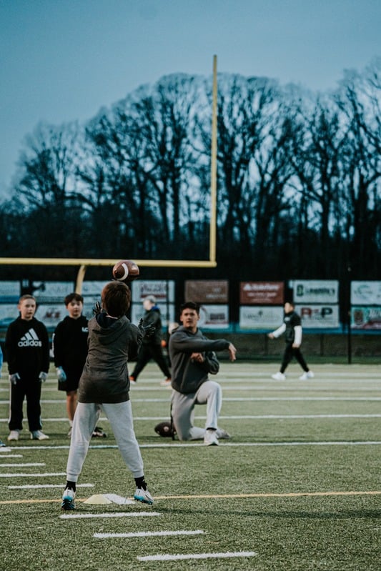 Football training action
