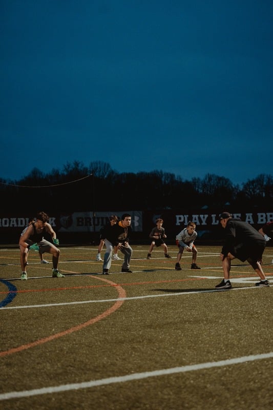 Football training action